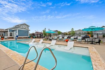 Take a dip in the resort style pool